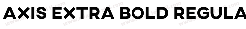 AXIS Extra Bold Regular字体转换
